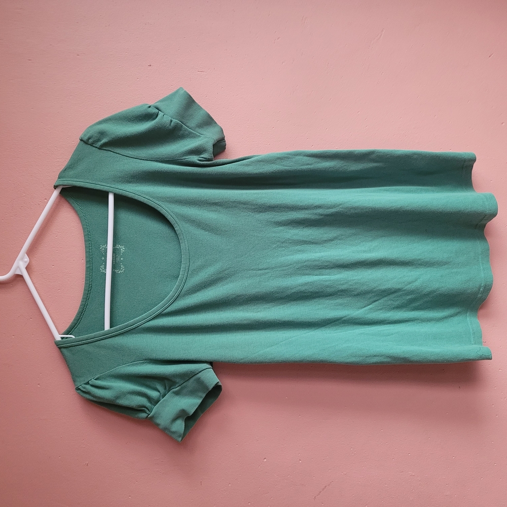 Old Navy Green Fitted Short Sleeve T-Shirt